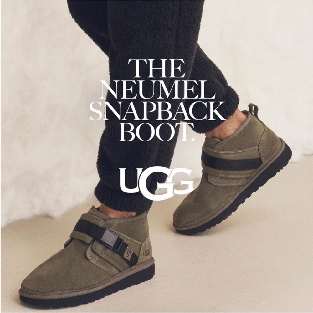 UGG ALL GENDER NEUMEL
SNAPBACK MOSS GREEN SUEDE
SHOE MEN US 6 / EU 39 / UK 5